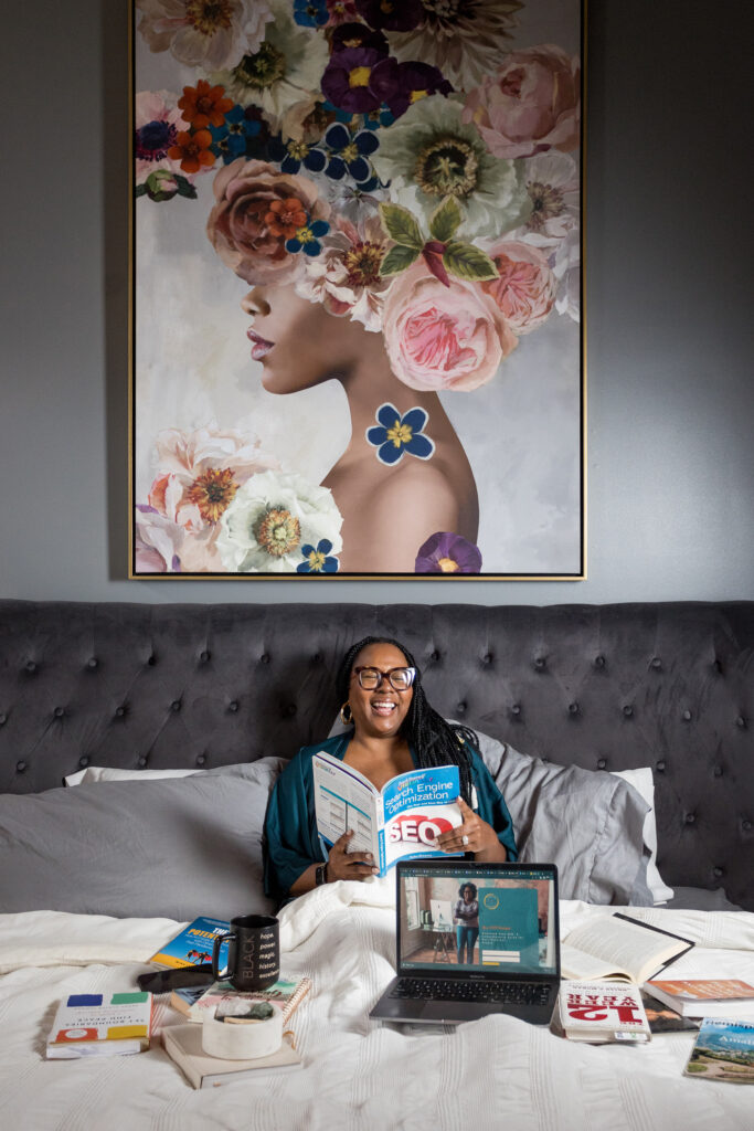 tomiko harvey reading in bed