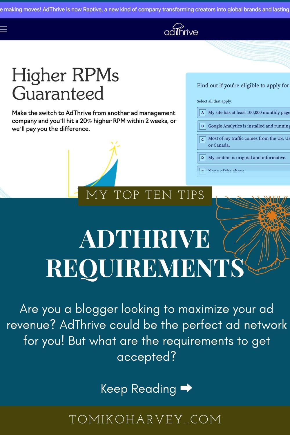 Adthrive Requirements and How to Qualify for the Ad Network
