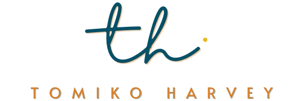 Tomiko Harvey blue accent orange | Tomiko Harvey
